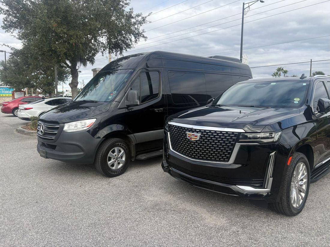 Luxury Sprinter van and Escalade